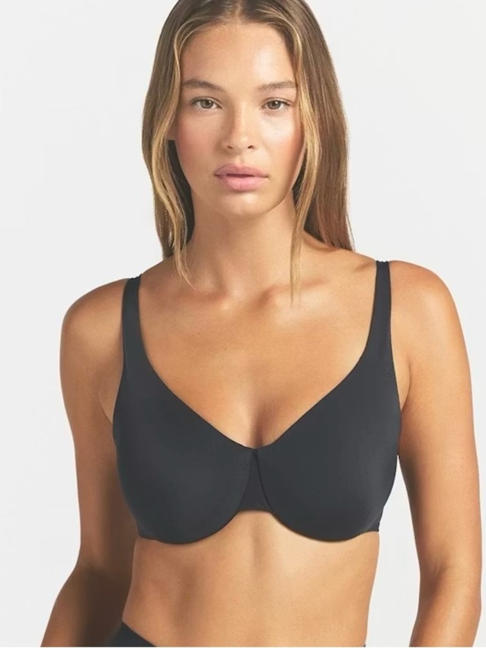SKIMS Smoothing Intimates Lightly Lined Full Coverage Bra - Color: ONYX